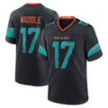 Fenge M.Dolphins #17 Jaylen Waddle Player Blue Rivalries Collection Game Stitched Jerseys