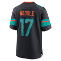 Fenge M.Dolphins #17 Jaylen Waddle Player Blue Rivalries Collection Game Stitched Jersey