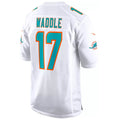 Fenge M.Dolphins #17 Jaylen Waddle Player White Home Game Stitched Jerseys
