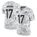 Fenge M.Dolphins #17 Trey Moore Player Arctic Camo Salute To Service Limited Game Stitched Jerseys