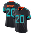 Fenge M.Dolphins #20 Jordyn Brooks Player Black Limited Pitch Rivalries Collection Home Game Stitched Jerseys