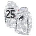 Fenge M.Dolphins #25 Tyrel Dodson Player Arctic Camo Salute to Service Hoodies Limited Game Stitched Jerseys