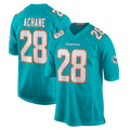 Fenge M.Dolphins #28 De'Von Achane Player Aqua Home Game Stitched Jerseys