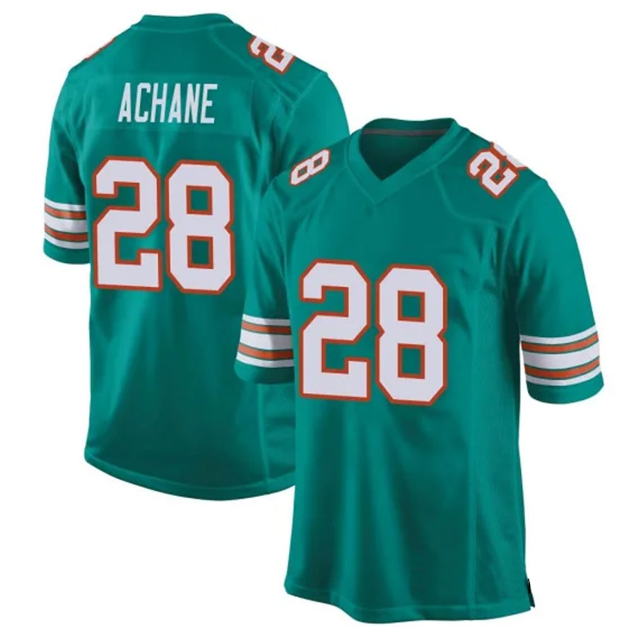 Fenge M.Dolphins #28 De?¡¥Von Achane Player Green Alternate Game Stitched Jerseys