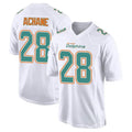 Fenge M.Dolphins #28 De?¡¥Von Achane Player White Foshion Elite Stitched Jerseys