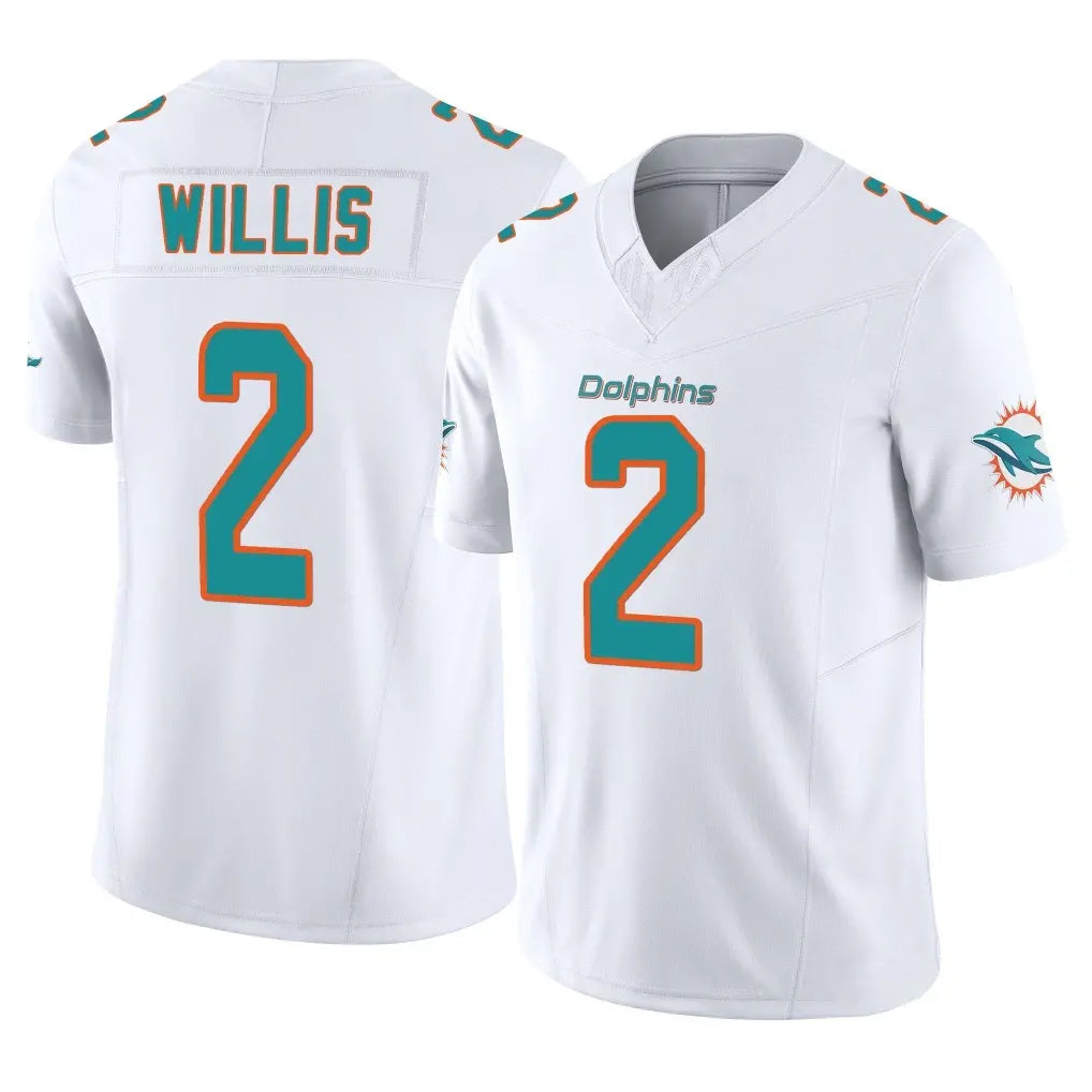 Fenge M.Dolphins #2 Malik Willis Player White Limited Vapor F.U.S.E. Home Game Stitched Jerseys