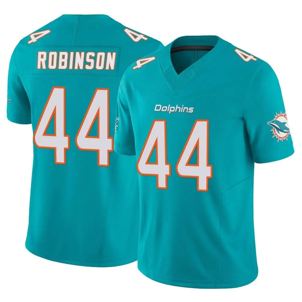 Fenge M.Dolphins #44 Chop Robinson Player Aqua Limited Vapor F.U.S.E. Home Game Stitched Jerseys
