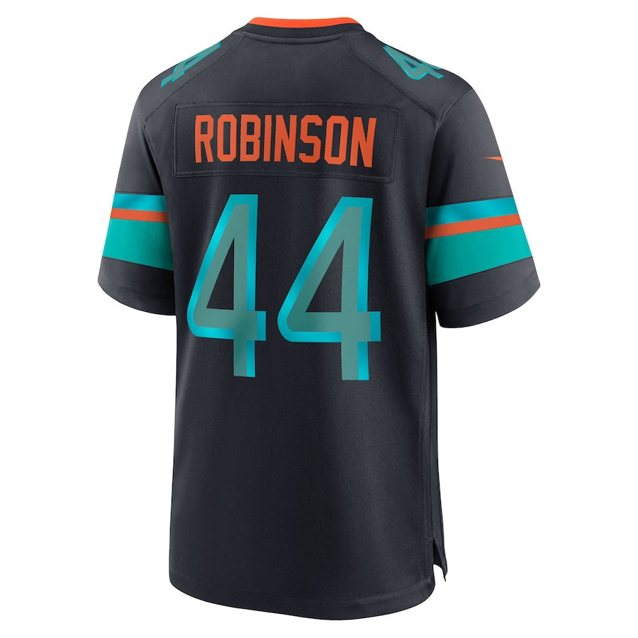 Fenge M.Dolphins #44 Chop Robinson Player Pitch Blue Rivalries Collection Game Stitched Jerseys