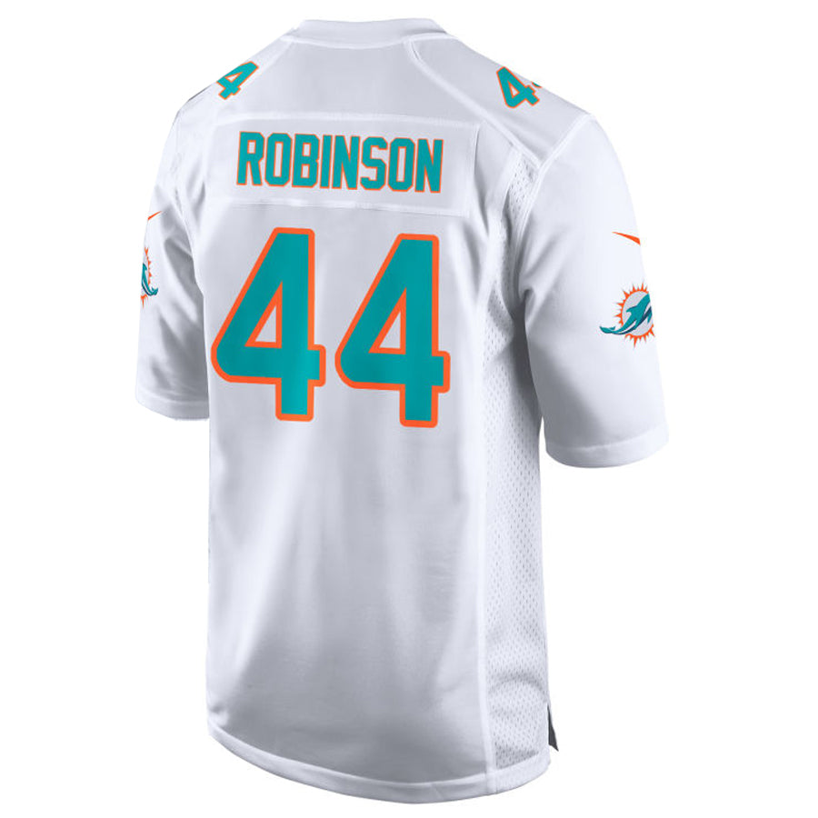 Fenge M.Dolphins #44 Chop Robinson Player White Home Game Stitched Jerseys