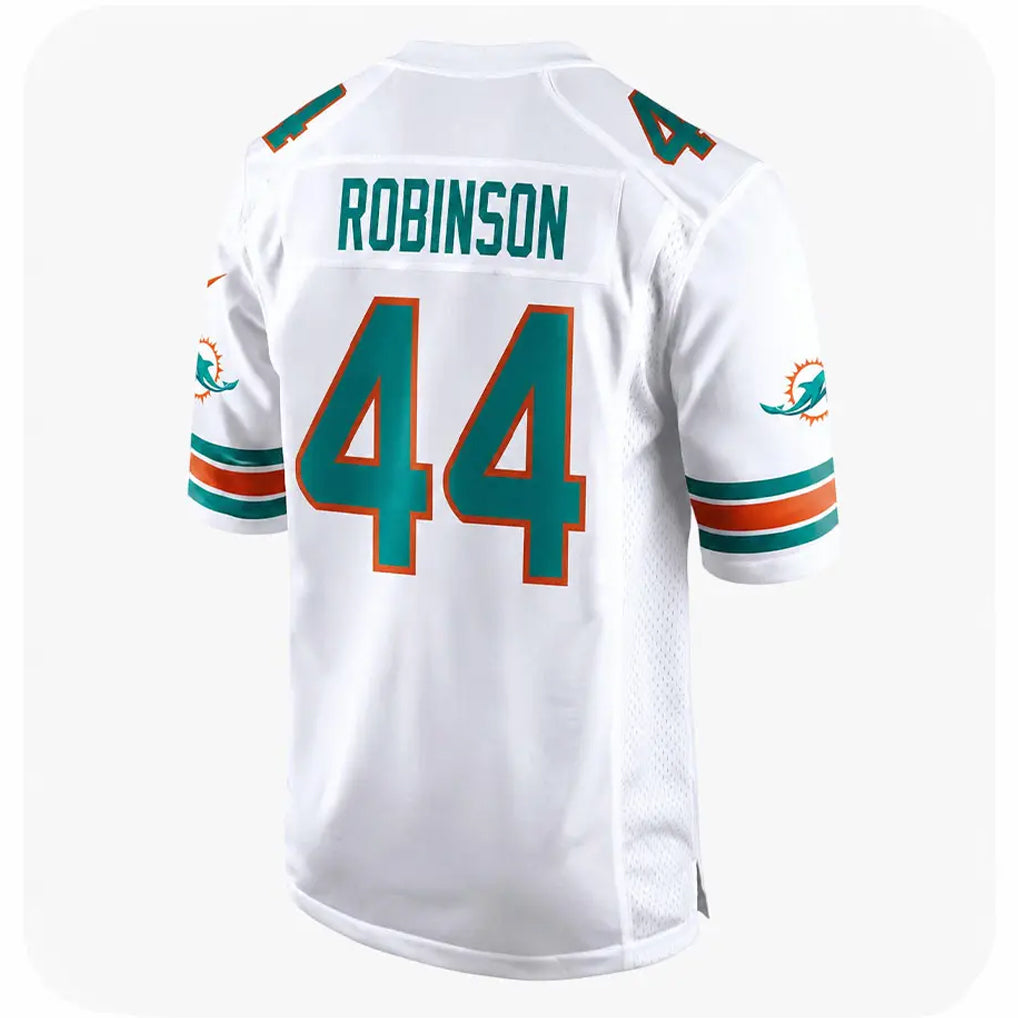Fenge M.Dolphins #44 Chop Robinson Player White Limited Home Game Stitched Jerseys