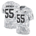 Fenge M.Dolphins #55 Aaron Brewer Player Arctic Camo Salute To Service Limited Game Stitched Jerseys