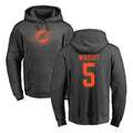 Fenge M.Dolphins #5 Jaylen Wright Player Darkgray Pullover Hoodies Limited Stitched Jerseys