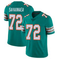 Fenge M.Dolphins #72 Jonah Savaiinaea Player Aqua Limited Alternate Vapor Untouchable Home Game Stitched Jerseys