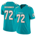 Fenge M.Dolphins #72 Jonah Savaiinaea Player Aqua Limited Vapor F.U.S.E. Home Game Stitched Jerseys