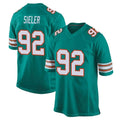 Fenge M.Dolphins #92 Zach Sieler Player Aqua Alternate Home Game Stitched Jerseys