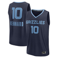 Fenge M.Grizzlies #10 Luke Kennard Navy Fast Break Replica Player Stitched Jerseys- Icon Edition