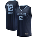 Fenge M.Grizzlies #12 Ja Morant Navy Fast Break Replica Stitched Jerseys- Icon Edition