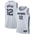 Fenge M.Grizzlies #12 Ja Morant White 2025-2026 Swingman Stitched Jerseys- City Edition