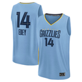 Fenge M.Grizzlies #14 Zach Edey Light Blue Fast Break Replica Player Stitched Jerseys- Statement Edition