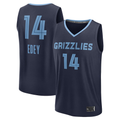 Fenge M.Grizzlies #14 Zach Edey Navy Draft Fast Break Player Stitched Jerseys- Icon Edition