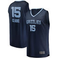 Fenge M.Grizzlies #15 Brandon Clarke Navy Fast Break Replica Stitched Jerseys- Icon Edition