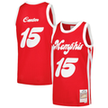Fenge M.Grizzlies #15 Vince Carter Mitchell & Ness Red 2015-2016 Hardwood Classics Swingman Stitched Jerseys