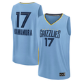 Fenge M.Grizzlies #17 Yuki Kawamura Light Blue Fast Break Replica Player Stitched Jerseys- Statement Edition