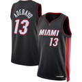 Fenge M.Heat #13 Bam Adebayo kounmpo Black Fast Break Jerseys - Icon Edition