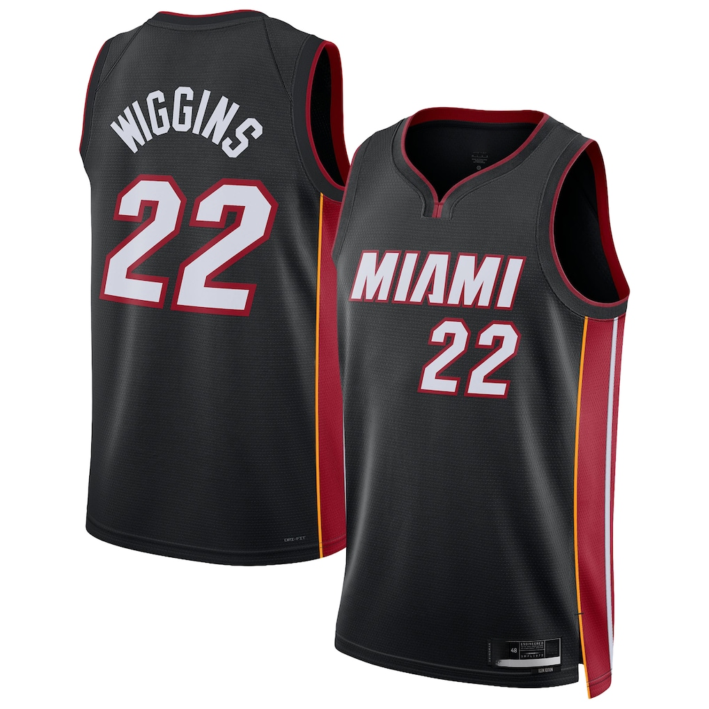 Fenge M.Heat #22 Andrew Wiggins Black Swingman Jerseys - Icon Edition
