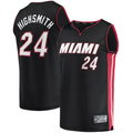 Fenge M.Heat #24 Haywood Highsmith Black 2021-2022 Fast Break Replica Jerseys - Icon Edition