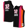 Fenge M.Heat #32 Shaquille O'Neal Mitchell & Ness Black Big & Tall Hardwood Classics 2005-2006 Swingman Jerseys