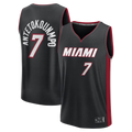 Fenge M.Heat #7 Giannis Antetokounmpo Black Fast Break Jerseys - Icon Edition