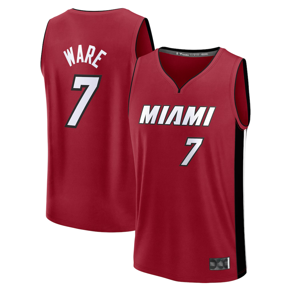 Fenge M.Heat #7 Kel'el Ware Red Fast Break Player Jerseys - Statement Edition