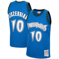 Fenge M.Timberwolves #10 Wally Szczerbiak Mitchell & Ness Blue 2003-2004 Hardwood Classics Swingman Stitched Jerseys
