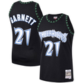 Fenge M.Timberwolves #21 Kevin Garnett Mitchell & Ness Black Hardwood Classics Swingman Stitched Jerseys