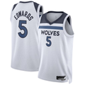Fenge M.Timberwolves #5 Anthony Edwards White Swingman Stitched Jerseys - Association Edition