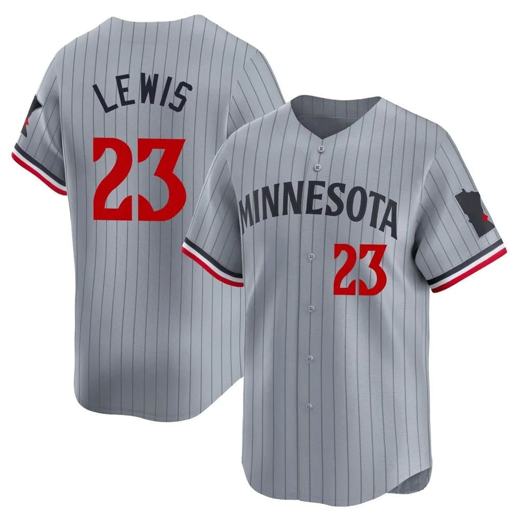 Fenge M.Twins #23 Royce Lewis Player Gray Home Limited Stitched Jerseys
