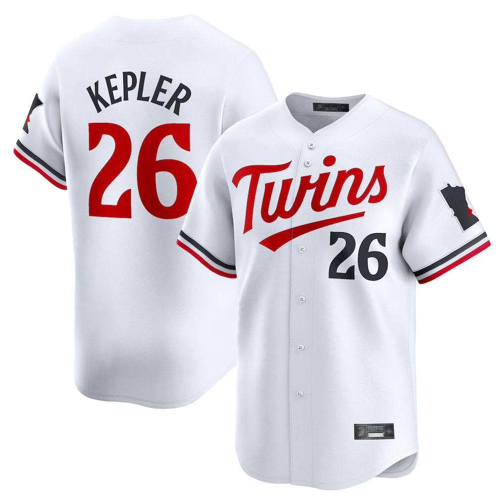 Fenge M.Twins #26 Max Kepler Player White Home Limited Stitched Jerseys