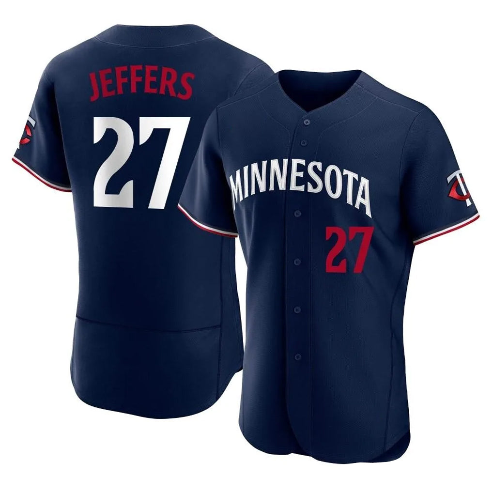 Fenge M.Twins #27 Ryan Jeffers Player Navy Replica Home Limited Elite Stitched Jerseys