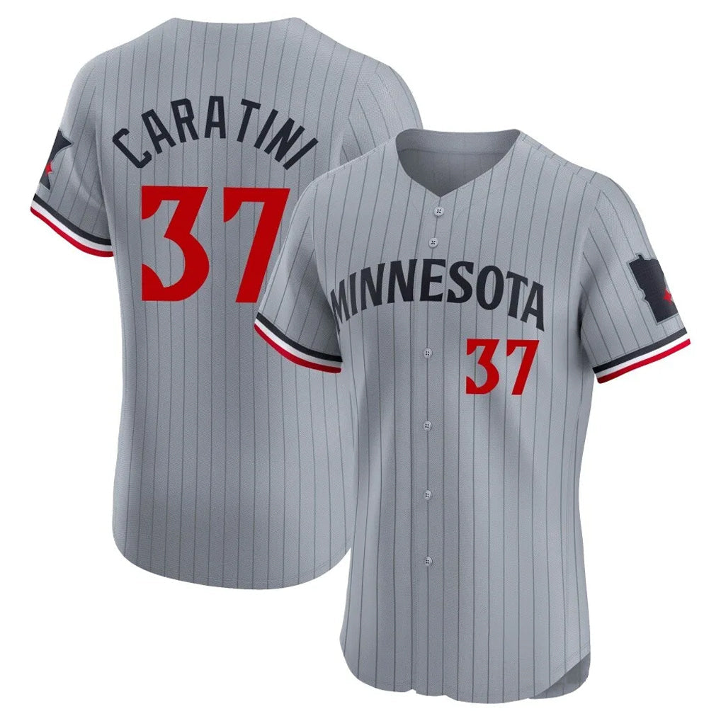 Fenge M.Twins #37 Victor Caratini Player Gray Home Limited Elite Stitched Jerseys