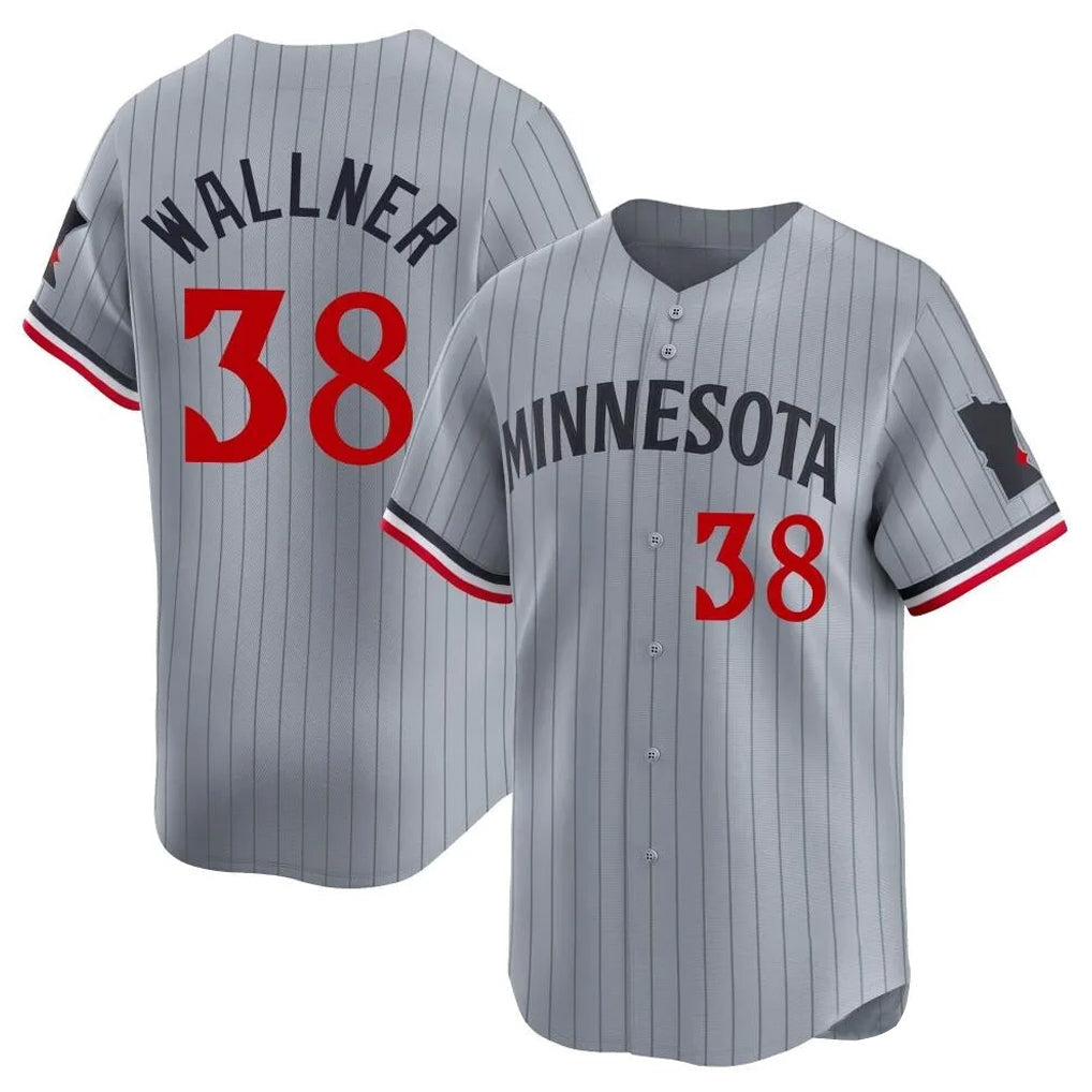 Fenge M.Twins #38 Matt Wallner Player Gray Home Limited Stitched Jerseys