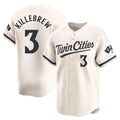 Fenge M.Twins #3 Harmon Killebrew Player Cream Home Limited Stitched Jerseys