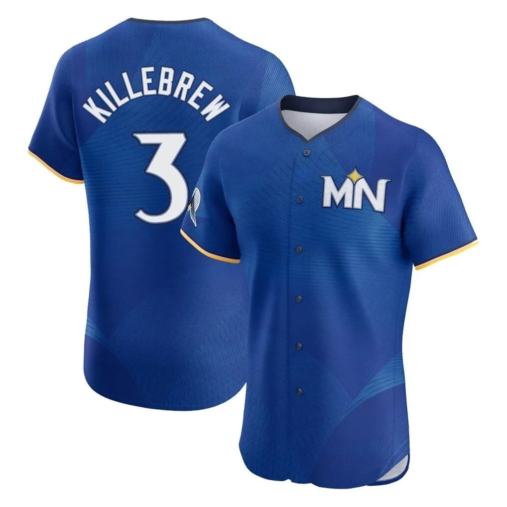 Fenge M.Twins #3 Harmon Killebrew Player Royal City Connect Limited Elite Home Stitched Jerseys