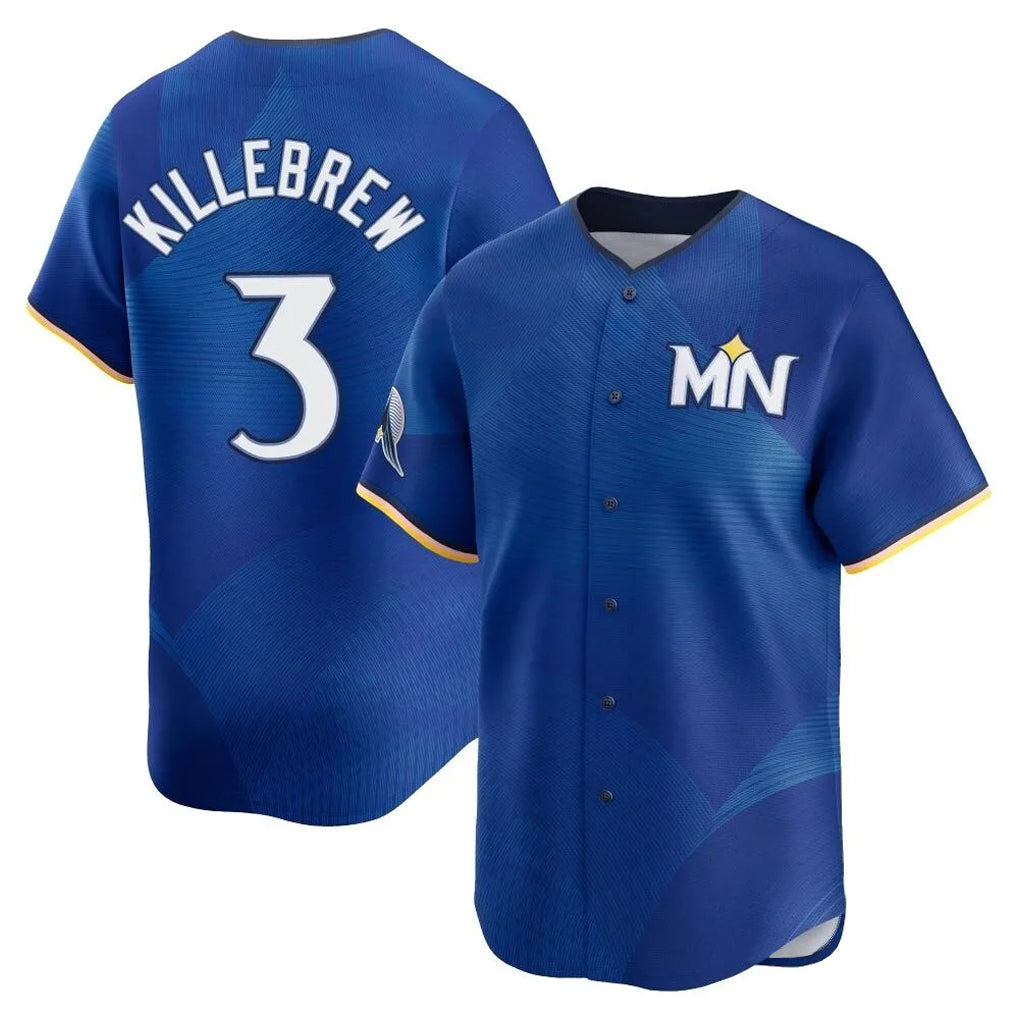 Fenge M.Twins #3 Harmon Killebrew Player Royal City Connect Limited Home Stitched Jerseys