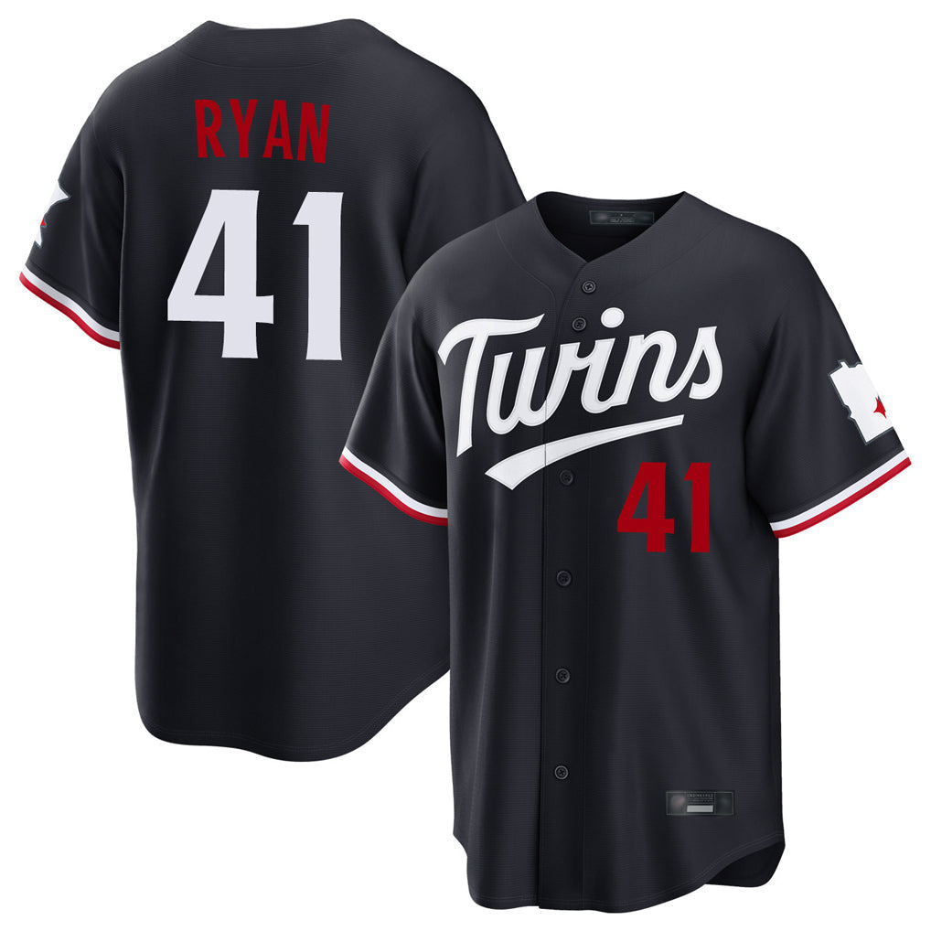 Fenge M.Twins #41 Joe Ryan Player Navy Home Game Stitched Jerseys