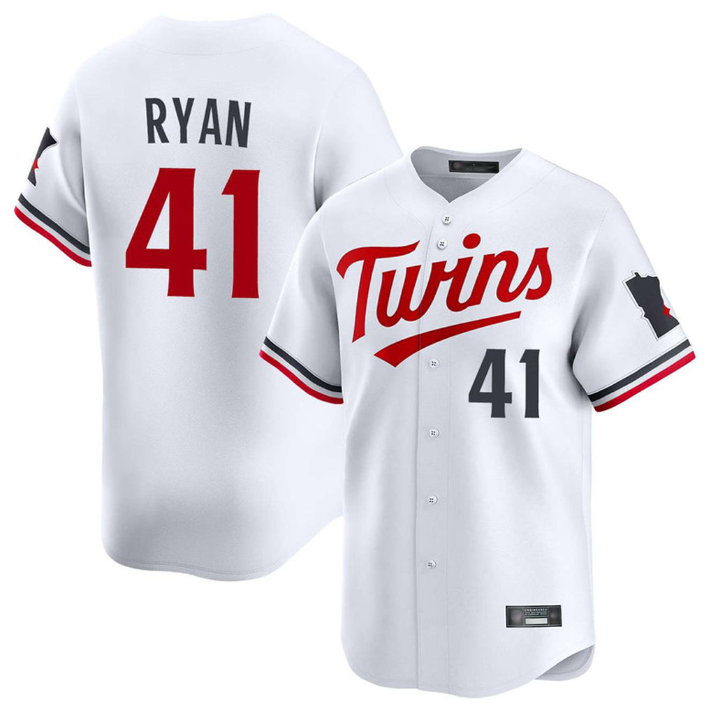 Fenge M.Twins #41 Joe Ryan Player White Home Limited Stitched Jerseys