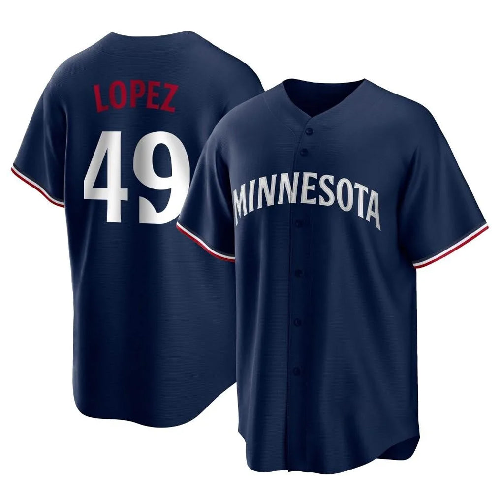 Fenge M.Twins #49 Pablo Lopez Player Navy Replica Alternate Home Stitched Jerseys