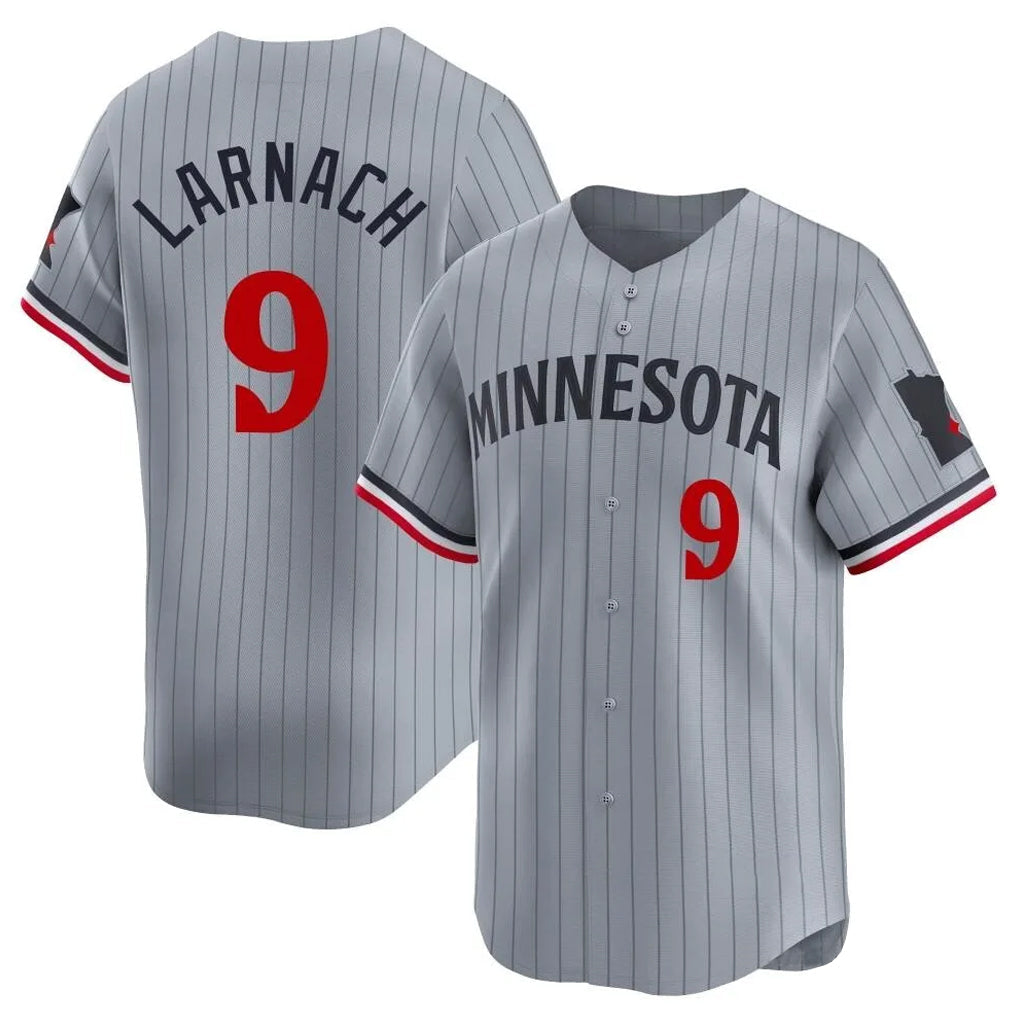 Fenge M.Twins #9 Trevor Larnach Player Gray Home Limited Stitched Jerseys