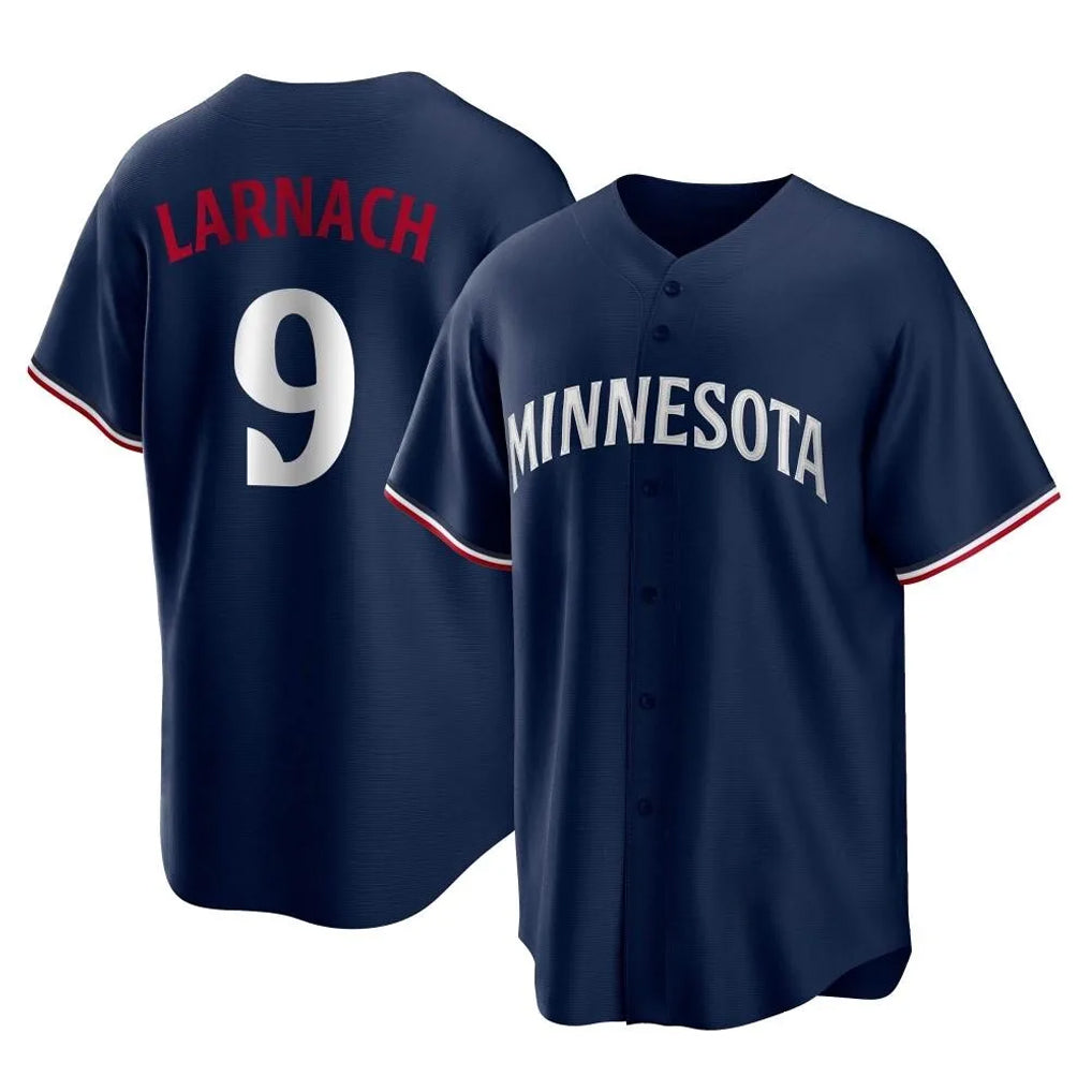Fenge M.Twins #9 Trevor Larnach Player Navy Replica Alternate Home Stitched Jerseys