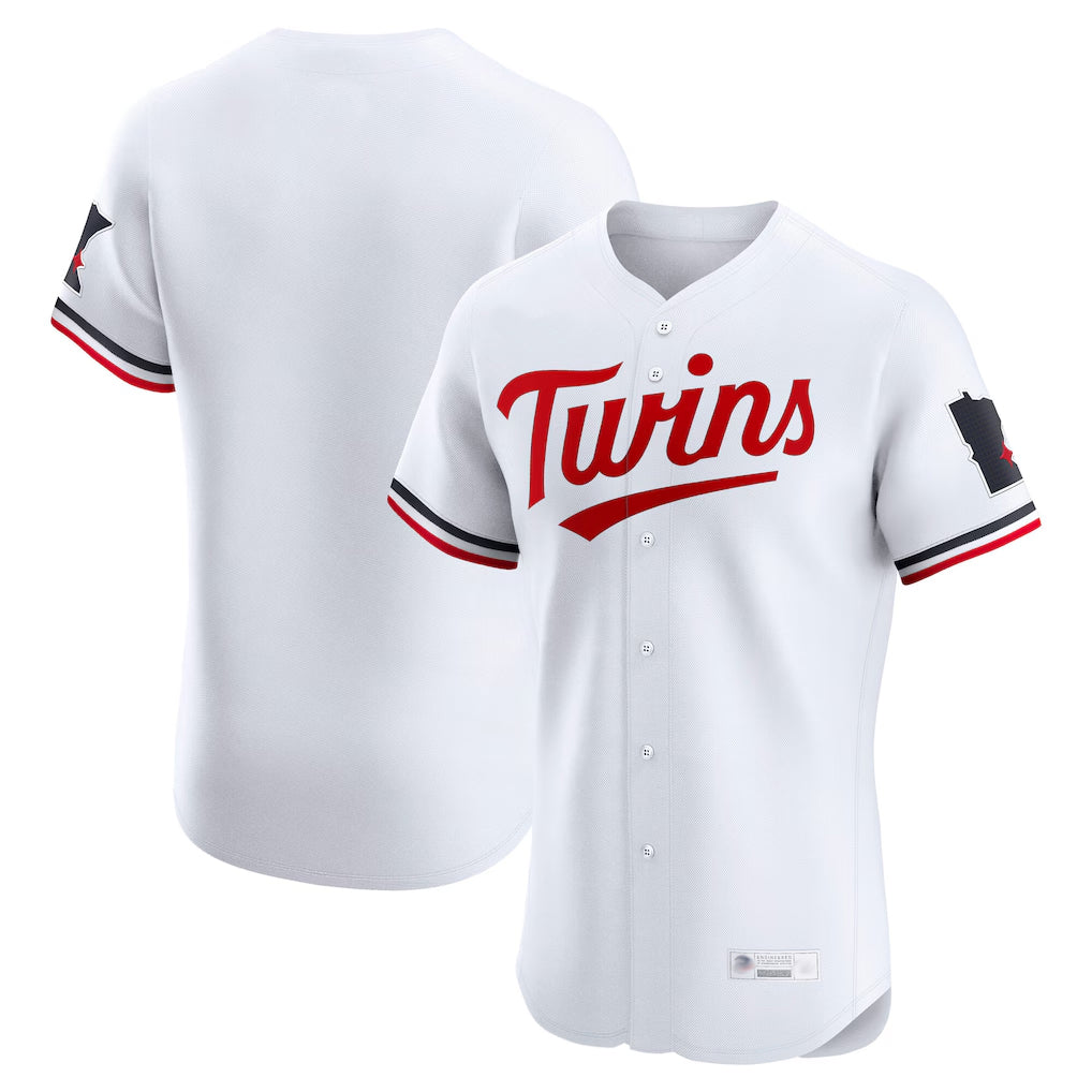 Fenge Minnesota Twins Blank Player White Home Limited Elite Stitched Jerseys